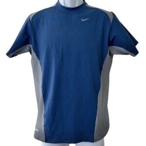 Nike Blue Gray Men's Workout Tee T-Shirt Size XL Active Fitness Weightlifting